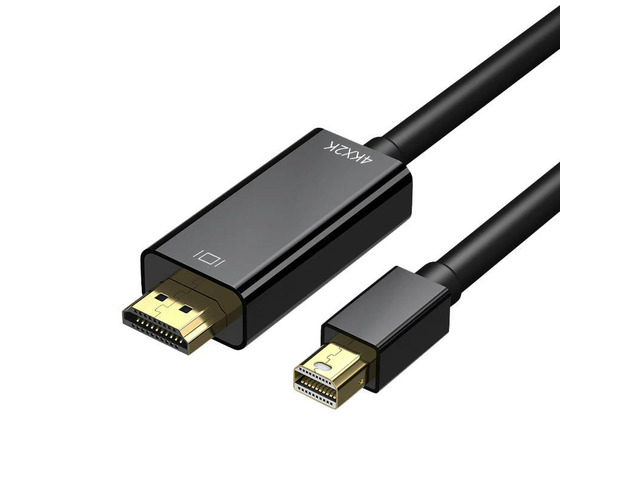 Mini DisplayPort to HDMI Cable 4K Mini DP to HDMI 6 Feet Cable for MacBook Air/Pro, Surface Pro/Dock, Monitor, Projector