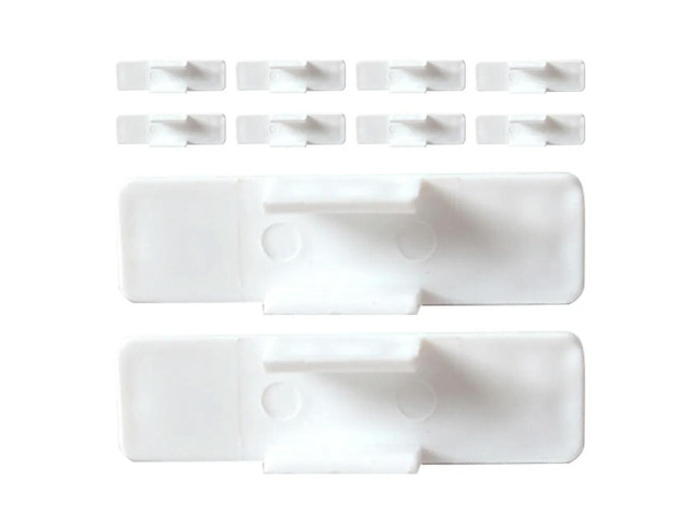 10Pcs Pen Holder Clips Plastic Self Adhesive Multipurpose Pen Buckle for Whiteboard Office School Home Writing Pens Organizer