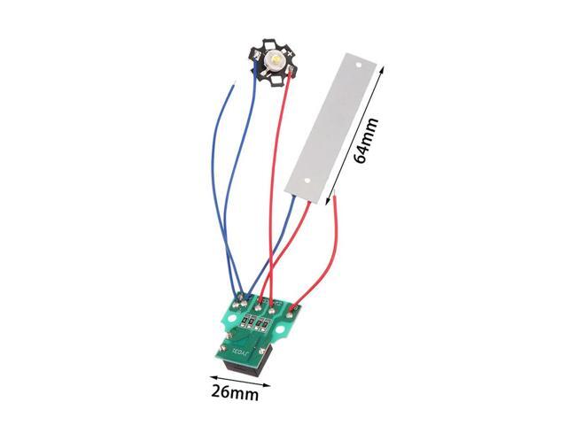 DC 3.7-5V Flashlight Night Double LED Light Board With Control Switch Lighting Desk Lamp DIY Accessory