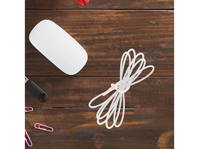 12Pcs Premium Silicone Cable Winders Multi Use Headset USB Charging Cable Organizer Desktop Tool