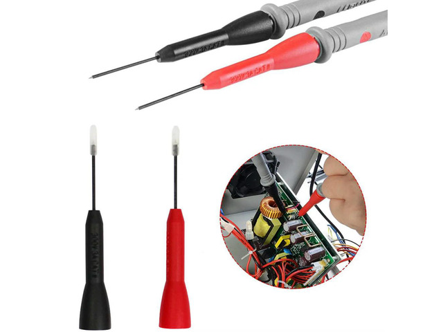 Test Probe 1mm Insulation Multi-meter Needle Bendable Flexible Probe for 2mm Test Leads Stainless Circuit Repair Test Pins