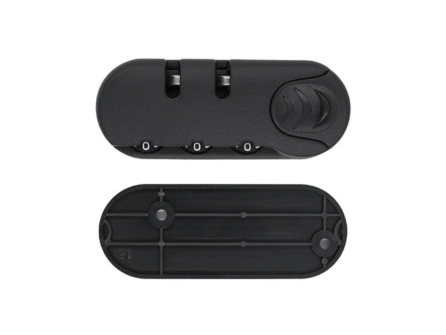 3 Digit Bag Code Lock Combination Padlock Accessory for Bags Lock Luggage Suitcase Travel Black Combination Iron Core Lock 1pcs