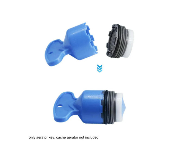 Faucet Aerator Key Removal Wrench Tool Recessed Key Sink Aerator Wrenches Blue 5pcs