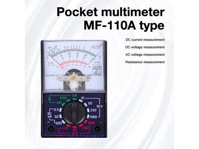 MF-110A Multimeter Electric Analog Multitester Pointer Voltmeter Ammeter AC/DC Voltage Current OHM Multi Meter Tester