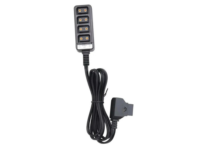 D-Tap Male To 4-Port P-Tap Female Camera Power Supply Distributor DTAP Fourway Splitter