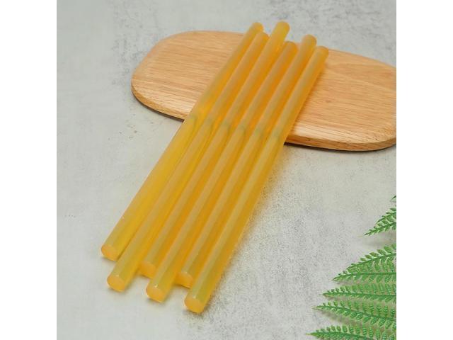 Hot Melt Glue Sticks Polyamide Yellow 11mm x 300mm DIY Crafts Home Decor Repairs Electronics Packaging Plastic Applications