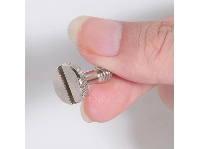 5 PCS Light Stand Tripod Screw 1/4 Mounting Gimbal Quick Release Camera Silver Flat Head