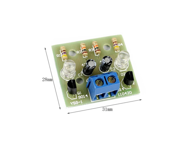Electronic Flashing Light Kit DC 3-9V 5MM LED Flash Light DIY LED Blinking Flip Flop Suite Welding Circuit Board Practice Kit