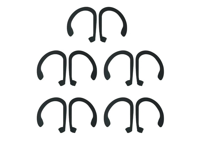 5Pairs Premium Silicone Ear Hooks Anti-Slip Earphone Holder Prevent Falling Off during Running Gym Workout Earbud