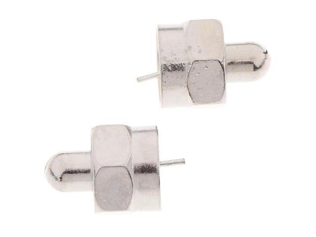 10pcs 75 Ohm F Type Coaxial Male Terminator End Caps Connectors RF Port