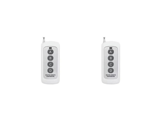 2X 433Mhz Remote Control Learning Code EV1527 Module With Antenna ABCD 4 Button Control 1000M Long Range Opener