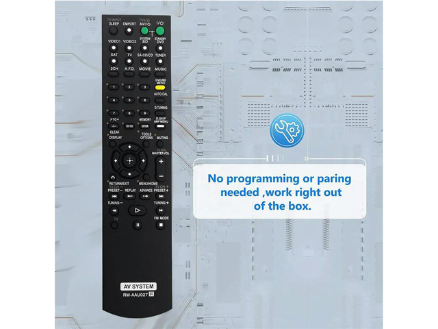 Replace RM-AAU027 Remote For Home Theatre System RM-AAU021 HTSS2300/C STRDG520 HT7200DH HT-DDW5500 STR-KM5500