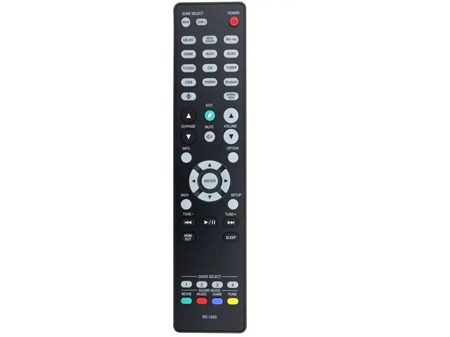 For Denon Replacement Remote Control RC-1253 For AV Receivers- Works Models AVR-X2800H/AVR-S740H/AVR-S760H