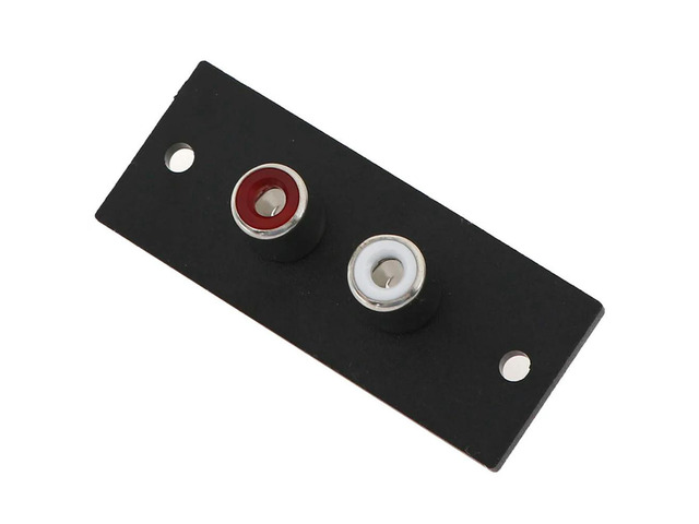 2PCS 2 Way Copper Core High Temperature Resistant o Socket AV Adapter