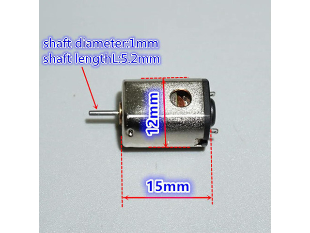 N20-19055 31500RPM Miniature High Speed Motor 1.5V-3.7V Neodymium Strong Magnetic Motor Shaft Diameter 1mm for Model Car Toy