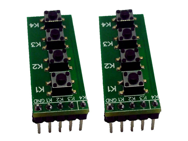 4 Key Mcu Keyboard Matrix for Arduiuo DC 0-48V Push Button Switch MEGA2560 DUE Button Breadboard Switch FPGA CPLD STM32 2PCS