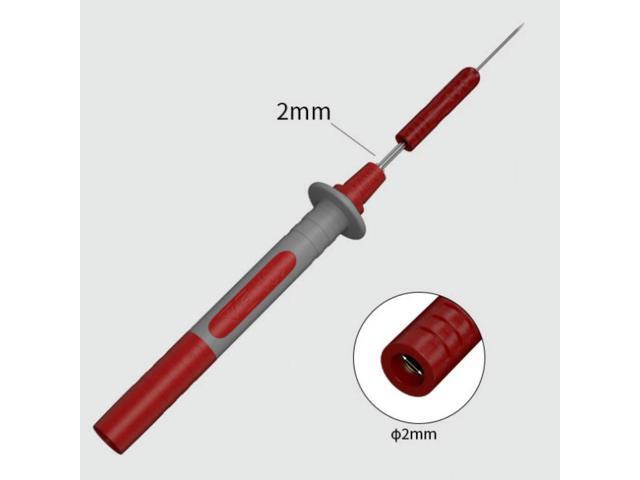 0.7MM Multimeter Test Probe Tip Test Lead Extension Piercing Needle Tip Probe Multimeter Pen Pin 2MM Hole Universal