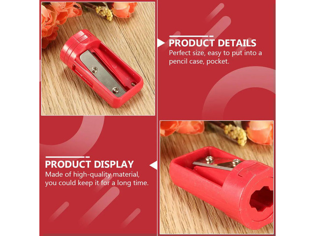 2Pcs Pencil Sharpener Efficient Fast Clean No Complicated Steps Required Compact Lightweight School Study Office