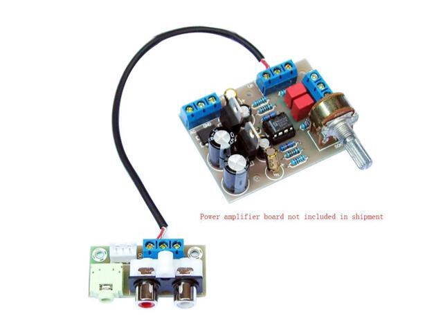 AUX3.5mm Audio Socket to Dual AV RCA Socket Connection Adapter Board RCA AUX Connector for Front Board Amplifier Board Chassis