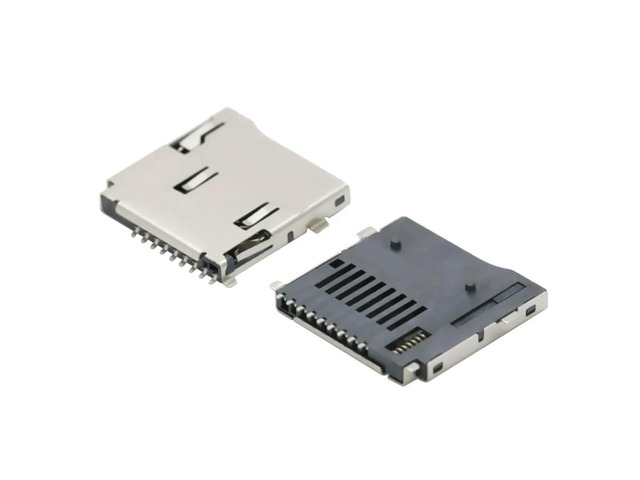 9Pin Micro SD Card Slot Connectors TF Card Deck for Phone Tablet Vehicle Navigation 10PCS