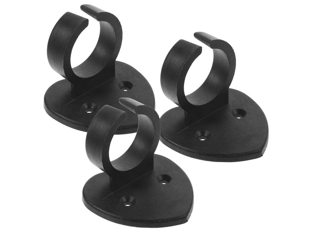 3Pcs Heart Shaped Microphone Clip with Strong Back Adhesive Plastic Mic Holder for Mic Stand Desk Mount Use