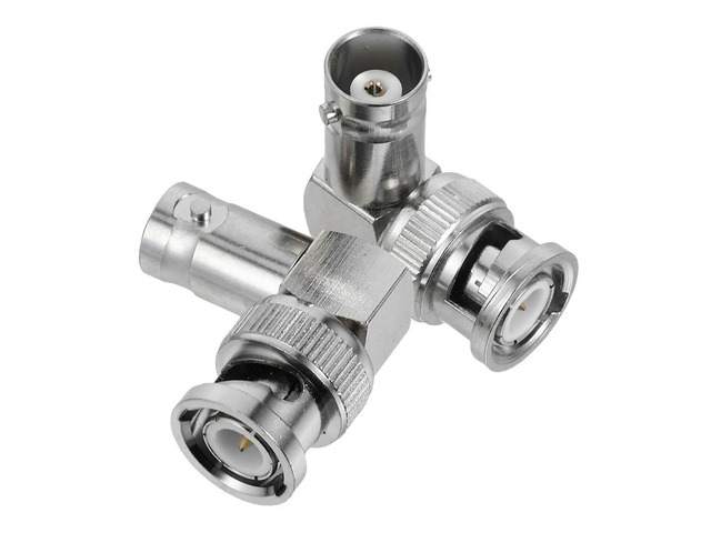 2Pcs Bnc Male Female 90 Degree Right Angle L Shaped Adapter Compact Design Minimal Signal Loss for Camera Antenna