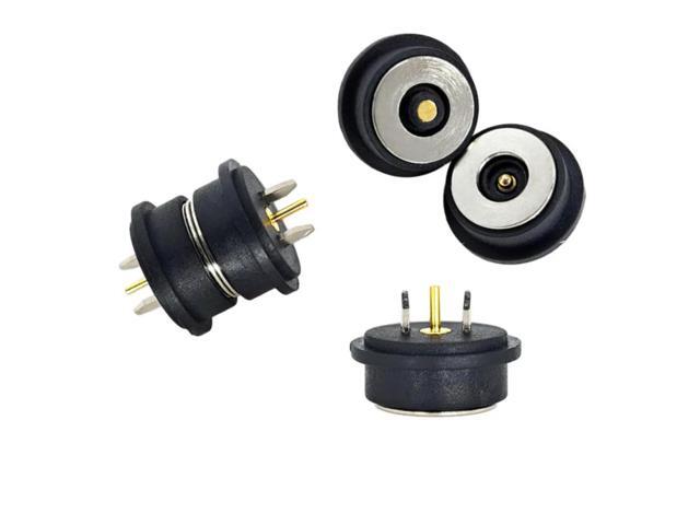 Spring-Loaded Magnetic Pogo Pin Connector 1Pin 7mm 3A 1Pair Male and Female DC Power Charge Probe Magnetic Pogo Pin Connector