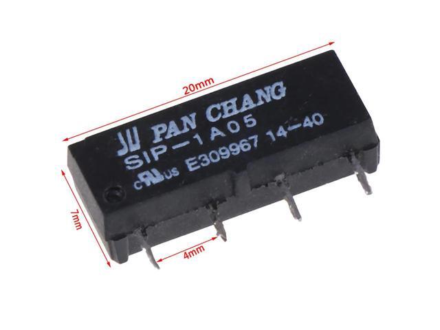 5Pcs 4pin 5v relay sip-1a05 reed's relay for pan chang relay