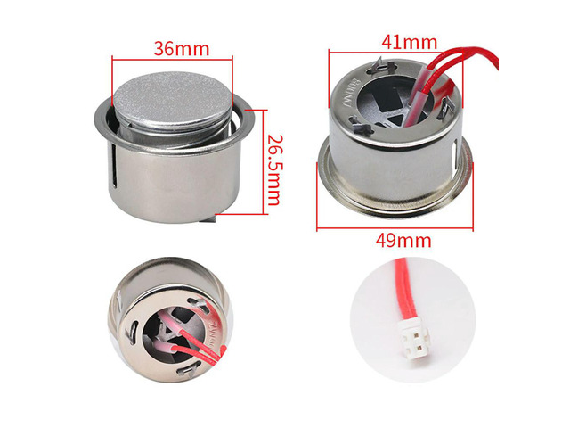 2 Wire Temperature Sensor Electric Rice Cooker Temperature Limiter Electric Rice Cooker Magnetic Center Thermostat with Wire