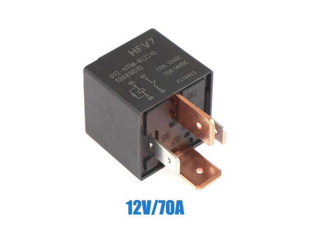 1 PC 12V Relay HFV7 012-HTM-R 70A 12VDC 4Pins Car Relay