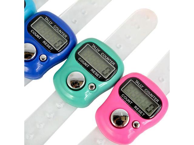 1Pcs Mini Digital Hand Ring Tally Counter LCD Screen Display Electronic Finger Counter W2F