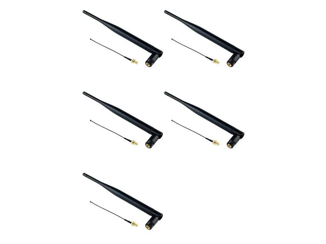 5PCS 868Mhz Lora Antenna SMA Male 5Dbi Omni-Directional Antenna With SMA Female Connector Cable For Meshtastic Lora Iot