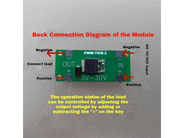 DC3-30V Motor Governor Motor Speed Regulator PWM DC Motor Speed Control Module Dimming Module Heater Temperature Control Board