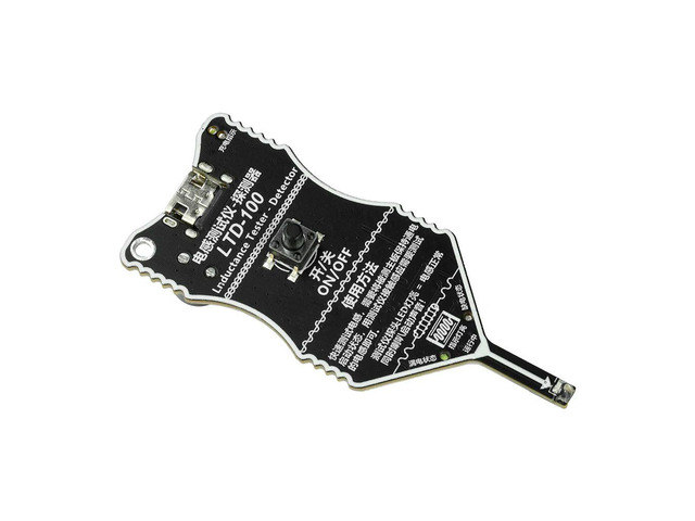 LTD-100 Inductance Tester Rechargeable Inductance Tester Coil Tester for Motherboard Repair Electromagnetic Testing Type C
