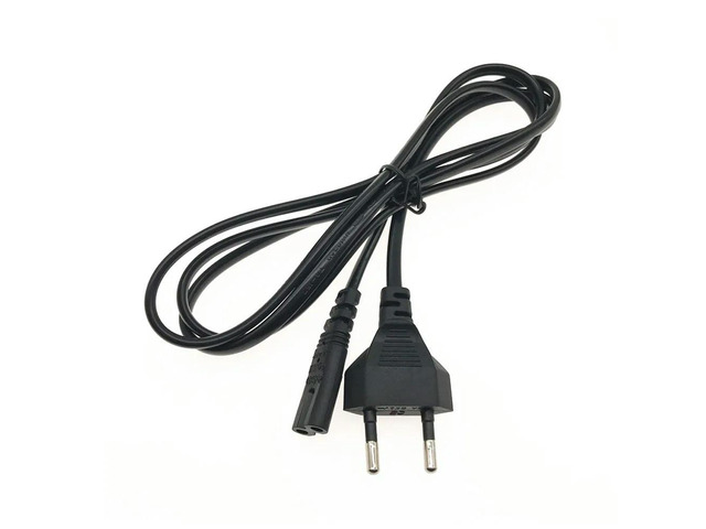 2Pin Prong EU to C7 Extension Cable Power Supply Cord IEC AC Power Cable Charging Cable for Laptop LED Light Flashlight