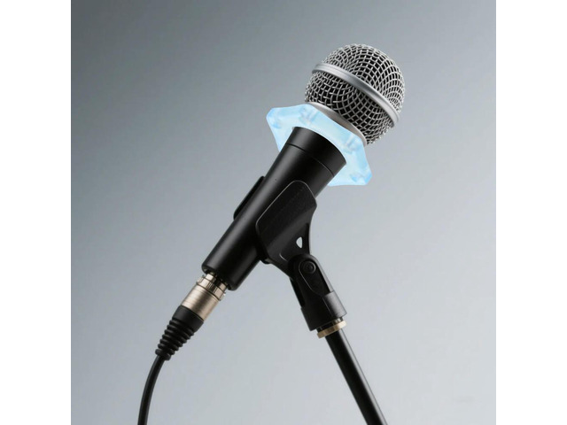 5pcs Microphone Anti-Slip Rings Glow In The Dark Skidproof Rubber Mic Holder For Wired Ktv Mics Anti-Roll Protection