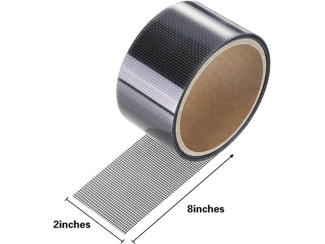 Window Door Mesh Screen Repair Patch Screen Net Patch Sticker Household Black 2m