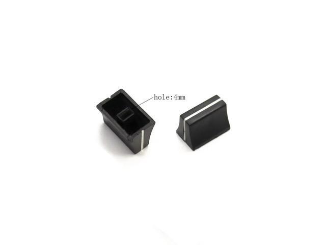 Potentiometer Volume Control Rotary 10PCS Slide Potentiometer Mixer Fader Knob 19mm x12mm 4mm Hole Insert Shaft Cap Plastic Knob