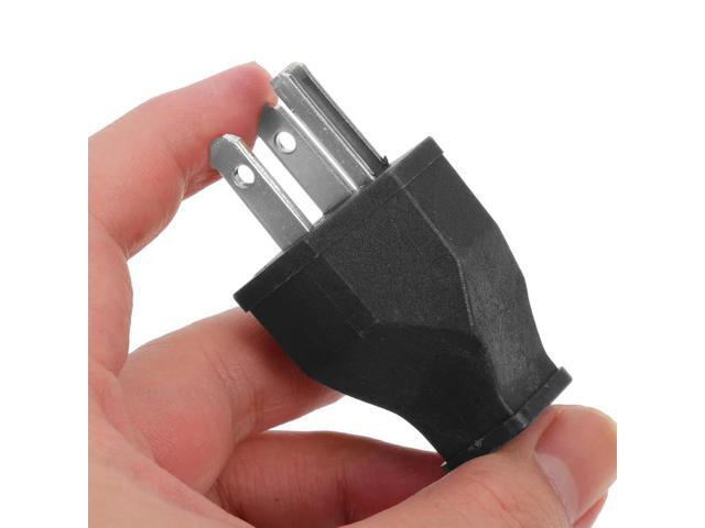 2Pcs 15A 125V Us Standard Straight Blade 3 Prong Grounding Electric Plug Replacement for Extension Cords Tools Appliances Heavy