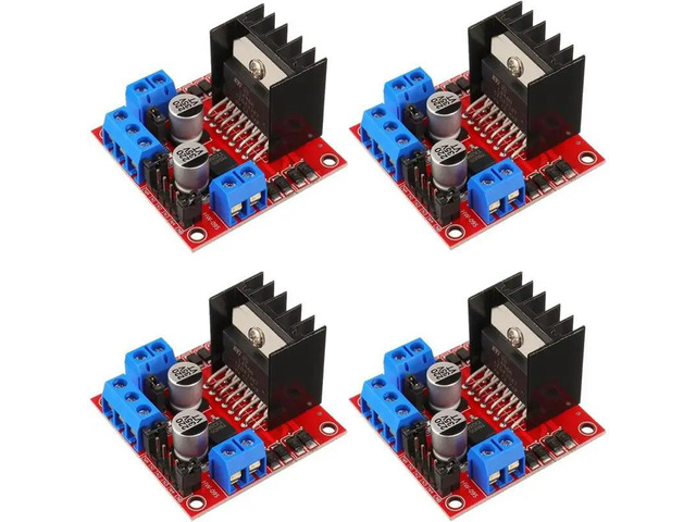 L298N Motor Driver Controller Board 4 Pcs DC Dual H Bridge Module For Raspberry Pi Stepper Motor
