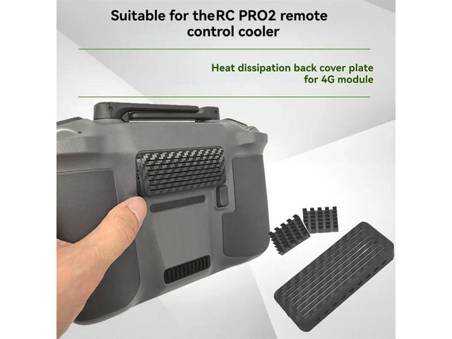For RC Pro 2 Remote Control 4G Module Radiator Install Heat Sink Heat-Dissipating Rear Cover Plate For Mavic 4 Pro 2