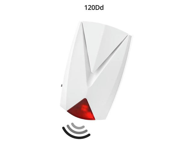 1 Piece Power Failure Alarm, 118 Db Loud Siren White With LED Light 110V To 220V, Off/On Alert, US Plug