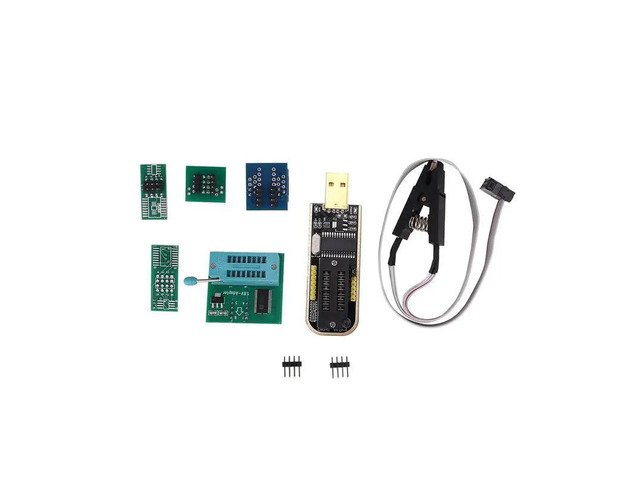CH341A BIOS USB Programmer SOP8 DIP8 1.8V Conversion Socket 8-Pin Test Clip Set For Or Motherboard