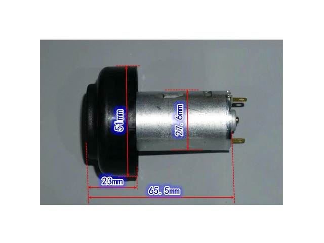 DC 390 Vacuum Cleaner Fan Motor 7.4V 60W Front and Rear Double Ball Bearing 45000 RPM High Speed Motor