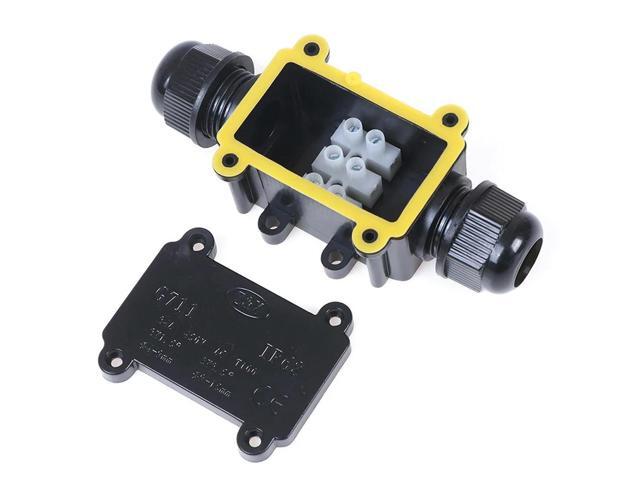 2 Way Waterproof Electrical Junction Box For Outdoor Lighting Cable IP68