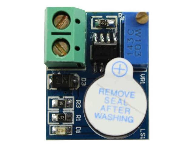 9V 12V Protection Module Low Voltage and Undervoltage Alarm Buzzer Module with Reverse Wiring Protection and Alarm Light