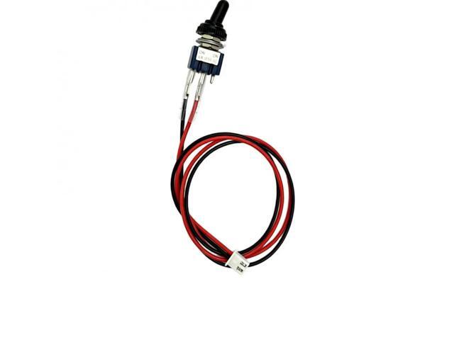 XH2.54 2P Connector 6mm Mounting Hole 6A ON/OFF Switch with 40cm 22AWG Wire for Bait Boat Tug Boat Motherboard Control