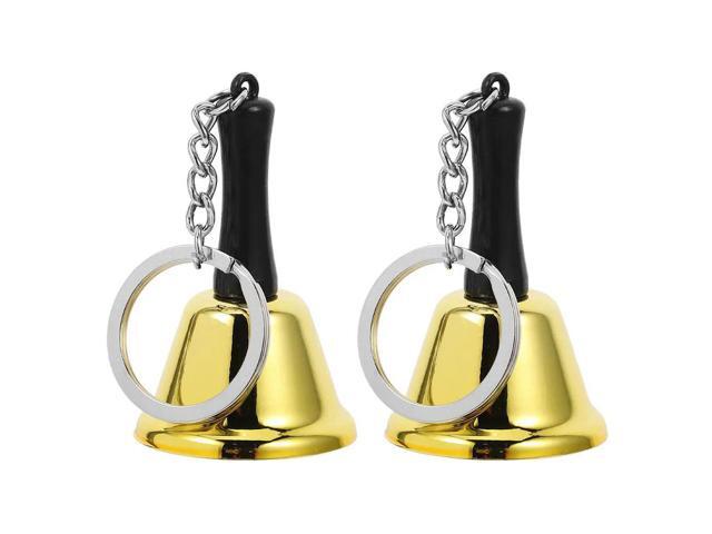 2Pcs l Handheld Bell Compact Lightweight Classroom Bell for Early Education Teacher Alert School Restaurant Home Use