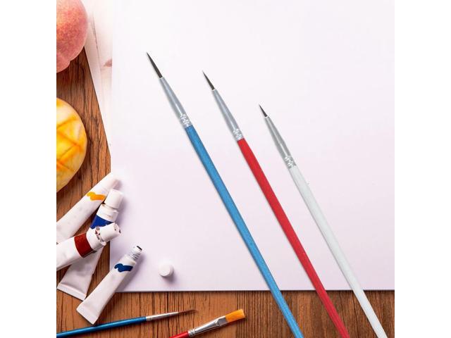 30Pcs Fine Tip Nylon Liner Brush Set Professional Paint Brushes for Watercolor Acrylic Oil Detailing Micro Paint Brushes