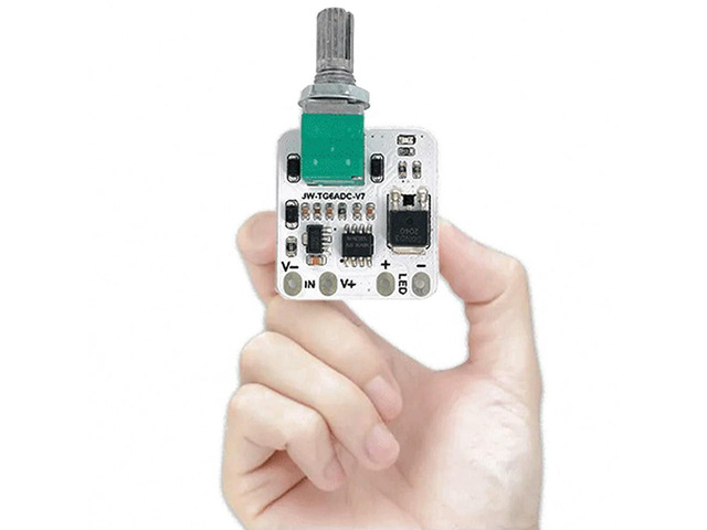 DC5-24V 5A LED Dimmer Knob Module Light Strip Dimmer Switch Board 0-100% Brightness Adjustable Potentiometer Stepless Module